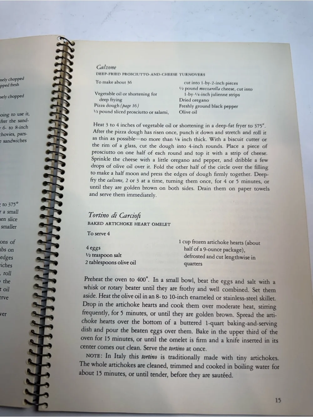Recipes: Italy Cooking Foods of the World Time Life Books 1968 Spiral